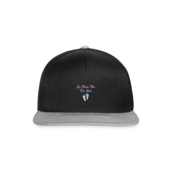 Fête de papa humoristique révélant maman bébé drôle - Casquette snapback - noir/gris - Devant