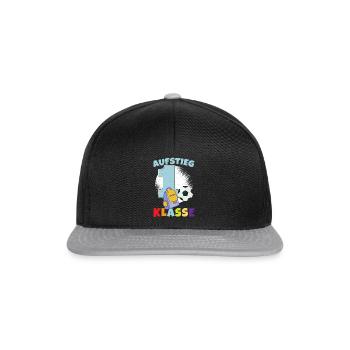 Schulranzen Schultüte Schulstart Schulkind 2023 - Snapback Cap - Schwarz/Grau - Vorne