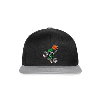 Os de panier - Casquette snapback - noir/gris - Devant
