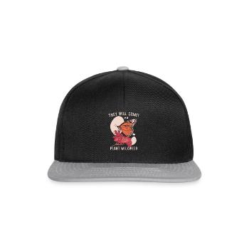 Plante Asclépiade | Monarque papillon - Casquette snapback - noir/gris - Devant