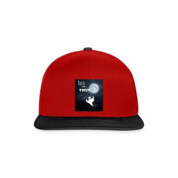 trick or treat - Snapback Cap - red/black - Front