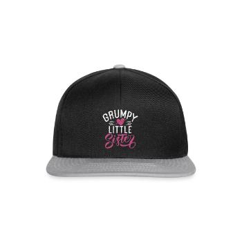 Cadeaux Petite Soeur - Casquette snapback - noir/gris - Devant