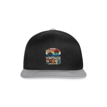 Légende Vintage 1992 - idée cadeau d’anniversaire rétro - Casquette snapback - noir/gris - Devant