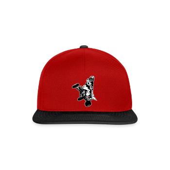 Quad Racer - Snapback Cap - Rot/Schwarz - Vorne