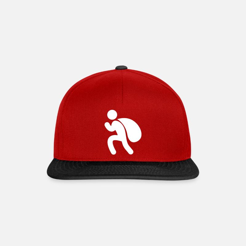 Dieb 2 - Snapback Cap - rød/sort