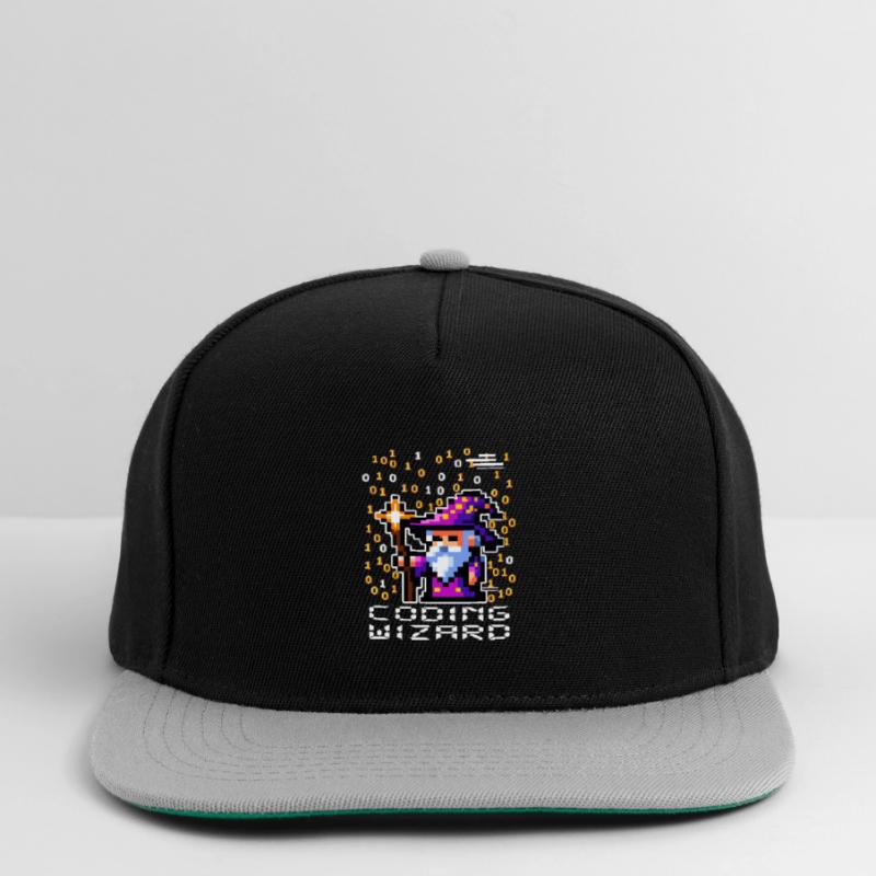Wizard Pixel Code Snapback Cap