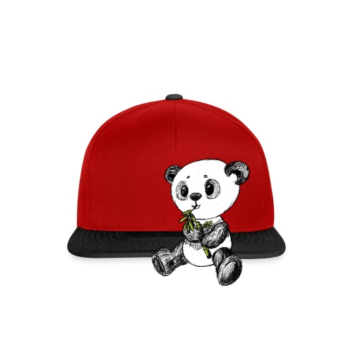 Panda Karhu värillinen scribblesirii - Snapback Cap