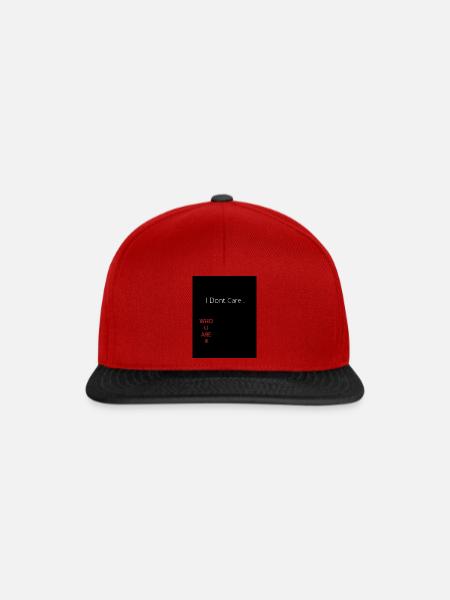 IDC WUA - Snapback Cap - Rot/Schwarz