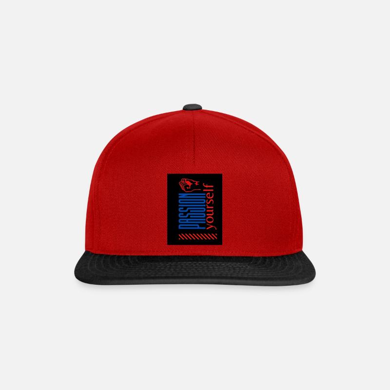 Passion your self - Snapback Cap - Rot/Schwarz