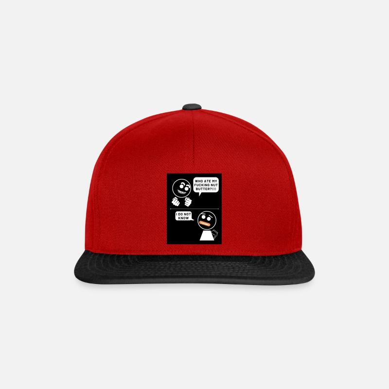 nut butter - Snapback Cap - Rot/Schwarz