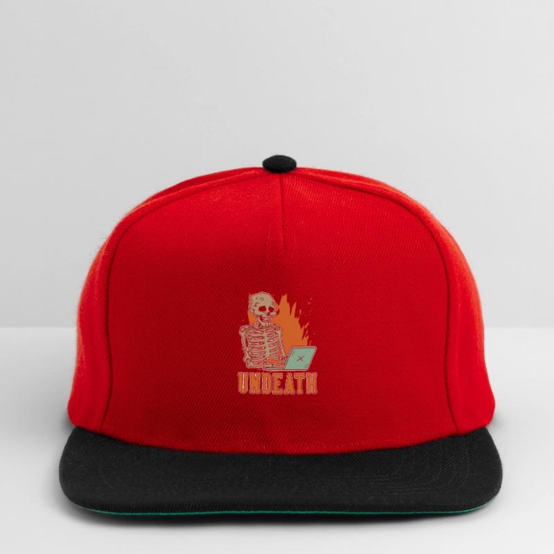 Developer Coder Programmer Skeleton Undeath Snapback Cap