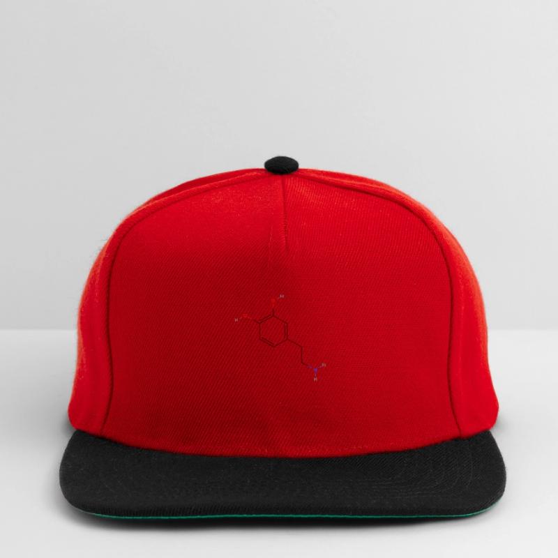 Dopamine Molecule - Colored Structural Formula Snapback Cap