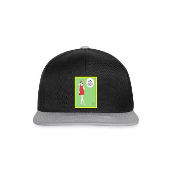 Humour pour femme! - Snapback Cap - black/grey - Front