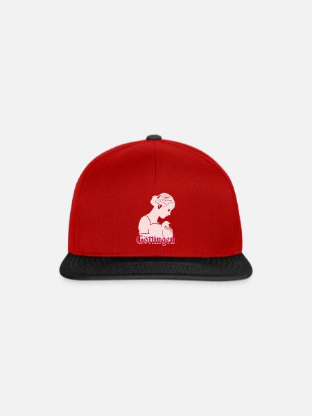 Götiingen - Snapback Cap - Rot/Schwarz