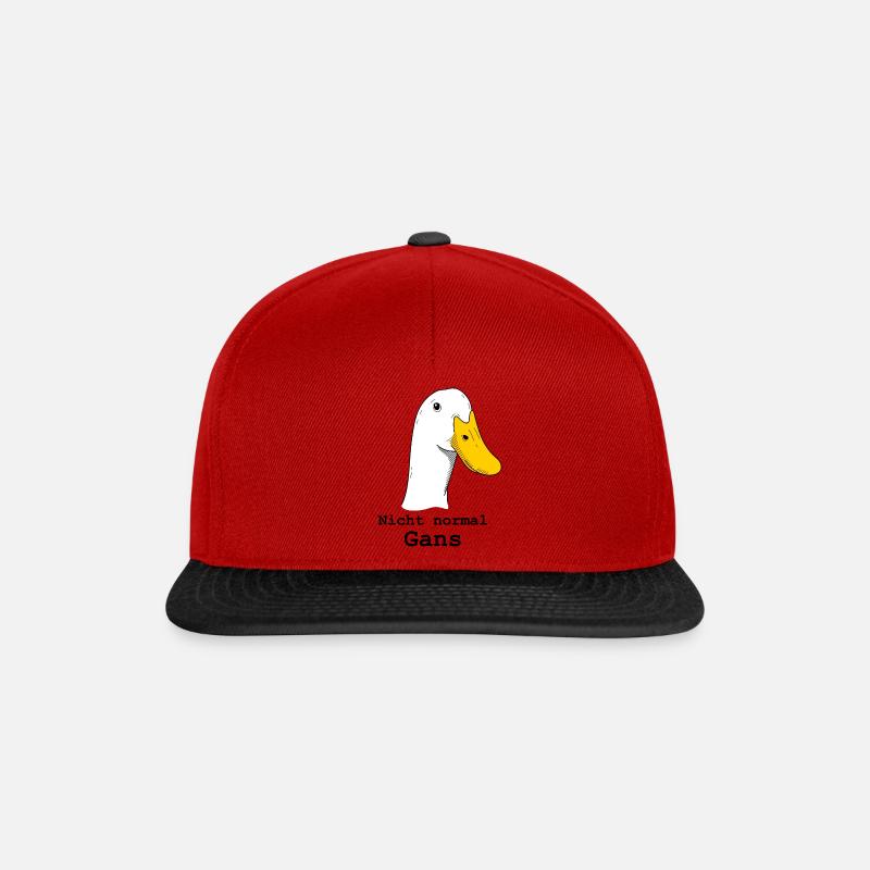 Gans - Snapback Cap - Rot/Schwarz