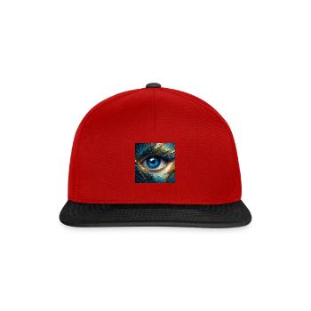 Das Auge - Snapback Cap - Rot/Schwarz - Vorne