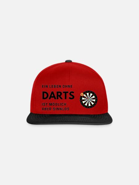 Darts Fan - Snapback Cap - Rot/Schwarz