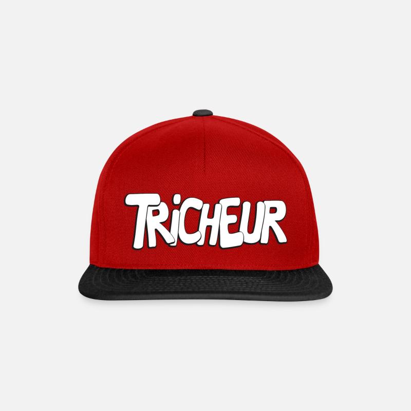 Tricheur - Casquette snapback - rouge/noir