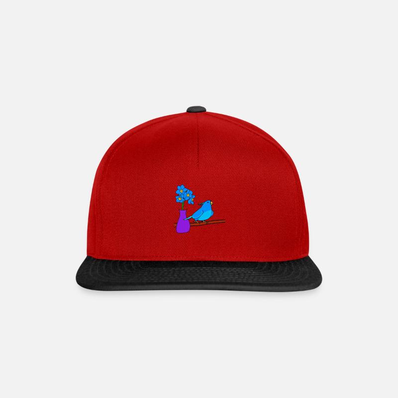 Süßer Vogel - Snapback Cap - Rot/Schwarz