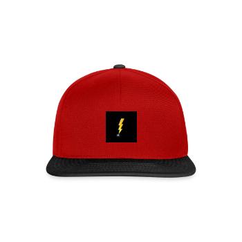 Blitz Logo - Snapback Cap - Rot/Schwarz - Vorne