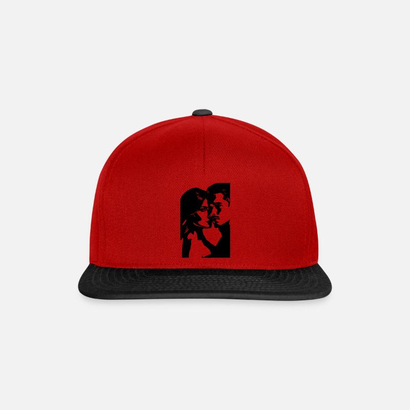 LOVERS II - Snapback Cap - red/black