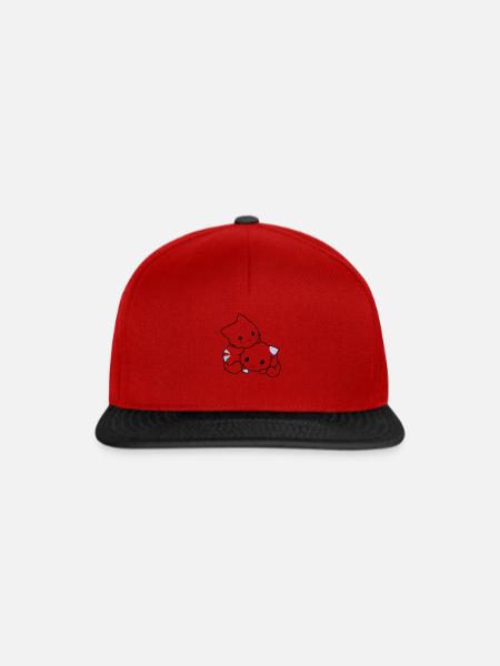 Cats cute - Snapback Cap - red/black