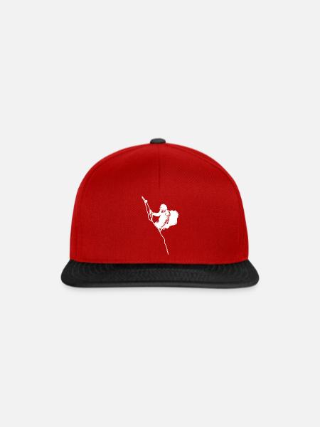Klettersteig via ferrata - Snapback Cap - Rot/Schwarz