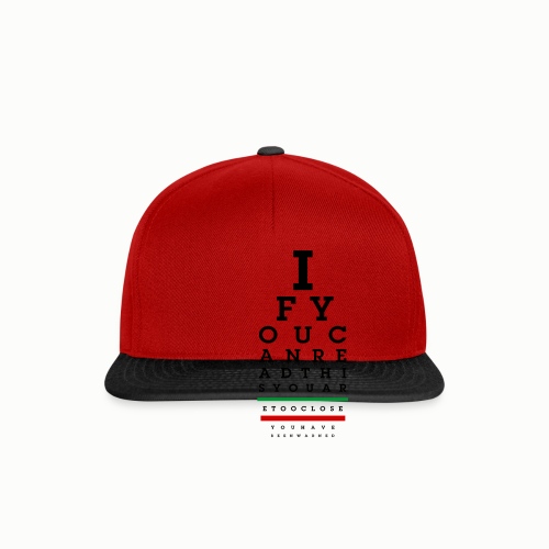Visual Test Chart for Introverts - Snapback Cap