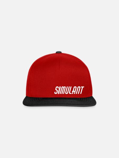 Simulant, Ausreden suchen Immer Verletzt Sport - Snapback Cap - Rot/Schwarz