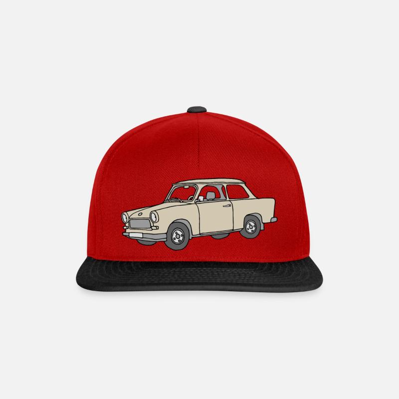 Trabi,  (papyrus) - Snapback Cap - red/black