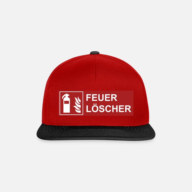 L’extincteur ! - Casquette snapback - rouge/noir