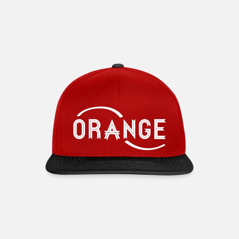 Gift orange - Snapback Cap - red/black