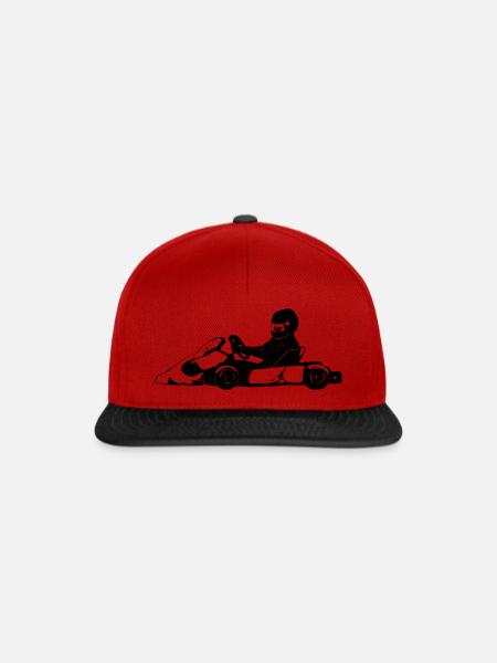 GoKart - Kartsport - Kart - Go Kart - Snapback Cap - Rot/Schwarz