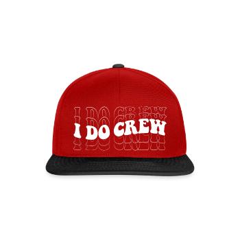 I Do Crew - Bridesmaid Bachelorette Wedding Fun - Snapback Cap - red/black - Front