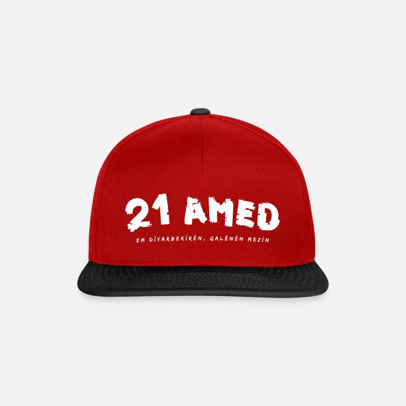 21 Amed Diyarbakir - Snapback Cap - Rot/Schwarz