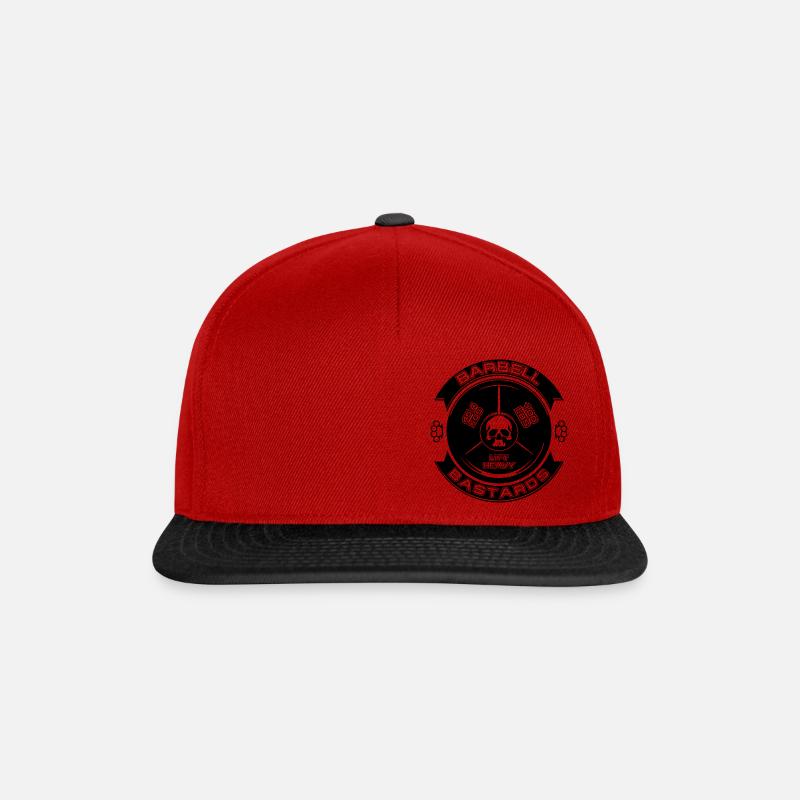 Barbell Bastards Lift Heavy - Snapback Cap - red/black