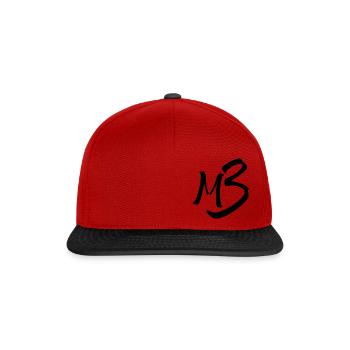 Logo MB13 - Casquette snapback - rouge/noir - Devant