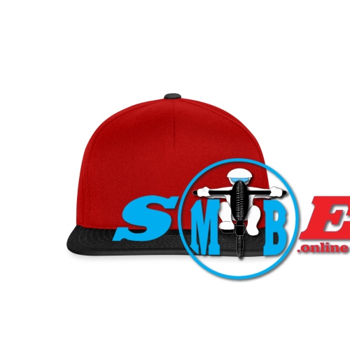 SMTBE biker logo DECAL red big - Snapback Cap