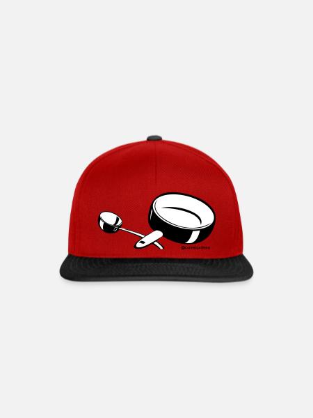J peux pas j ai concert de casserole - Visuel seul - Casquette snapback - rouge/noir