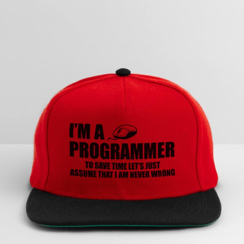 Programmer Programming Informatik Geschenk Snapback Cap