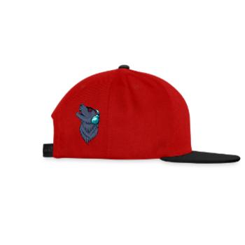 Wolf - Wolf Lover - Wolfstar - Wölfe - Lone Wolf - Snapback Cap - Rot/Schwarz - Rechts