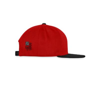 Skull - Snapback Cap - Rot/Schwarz - Rechts