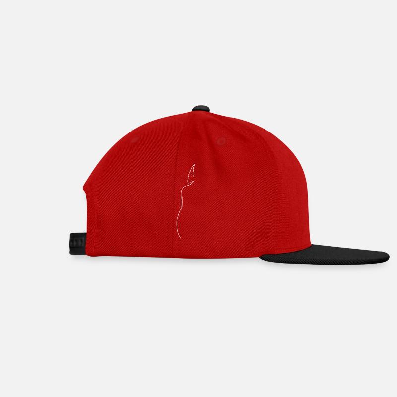 Asien - Snapback Cap - Rot/Schwarz