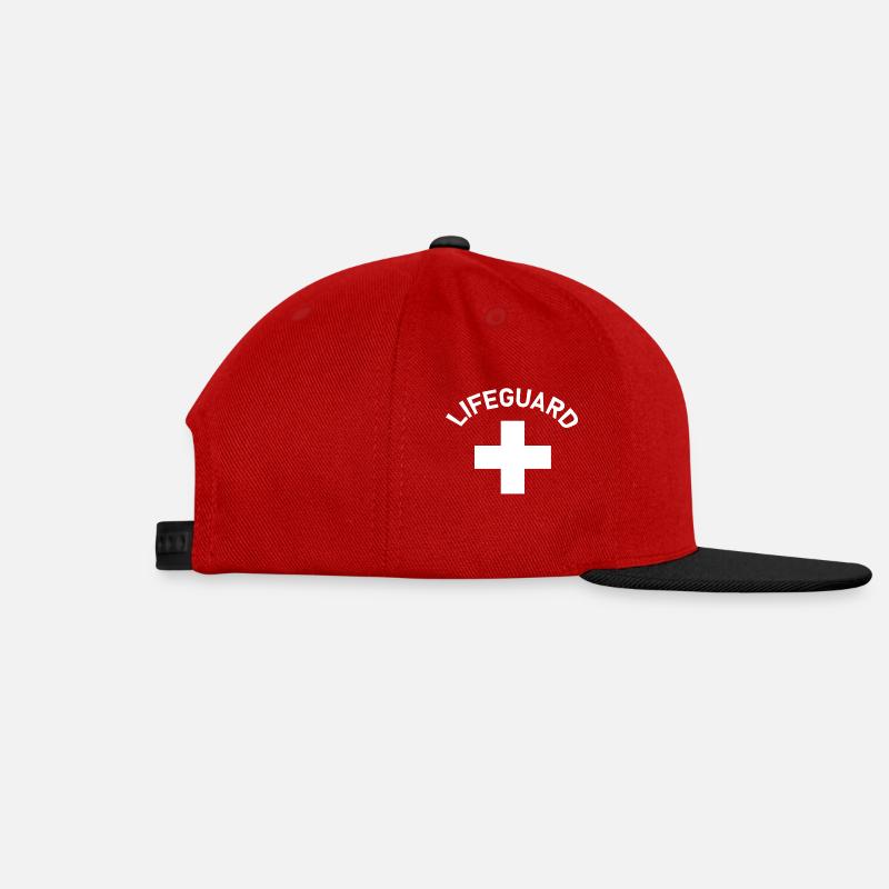 Lifeguard - Snapback Cap - Rot/Schwarz