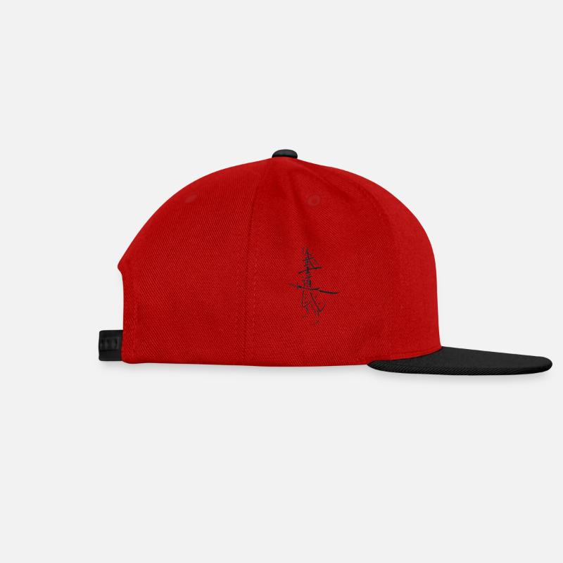 samouraï - Casquette snapback - rouge/noir