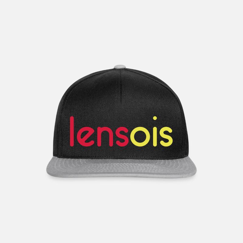 Lensois - Personnalisable - Casquette snapback - noir/gris