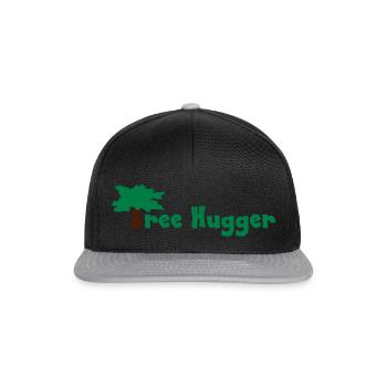 Étreinte d’arbre - Casquette snapback - noir/gris - Devant