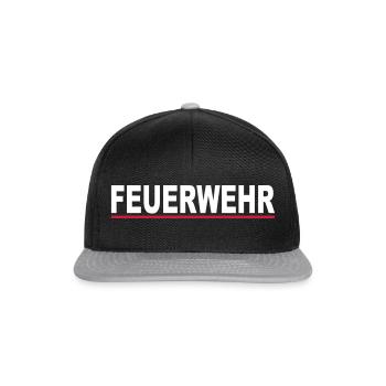 Feuerwehr Modern Thüringen Neu FW04 WR - Snapback Cap - Schwarz/Grau - Vorne