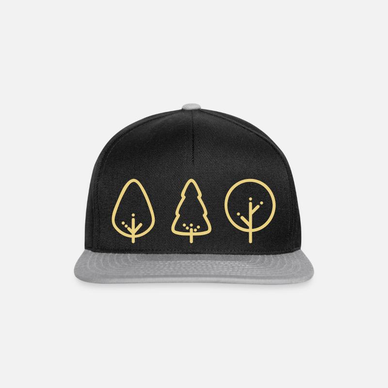 Icon Wald - Snapback Cap - Schwarz/Grau