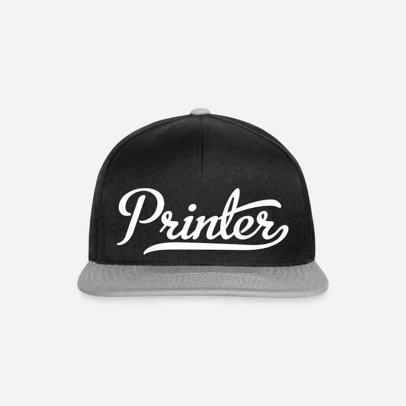 Drucker - Snapback Cap - Schwarz/Grau